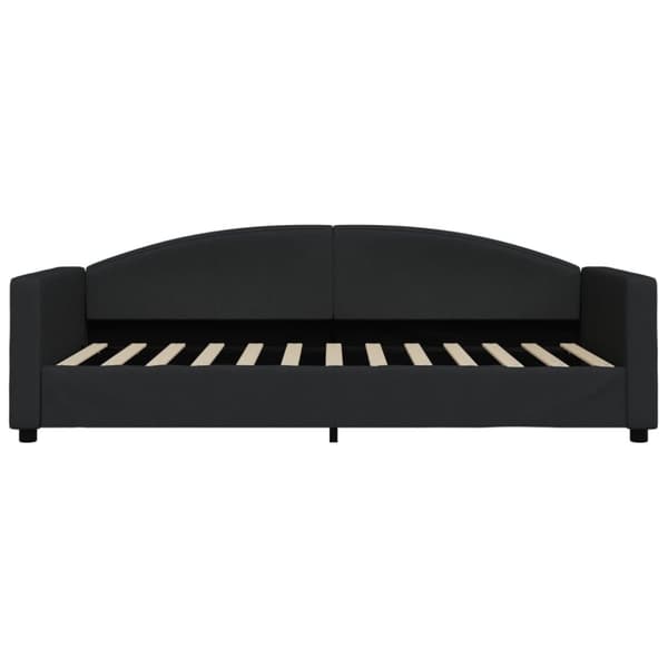 daybed med madras 90x200 cm stof sort