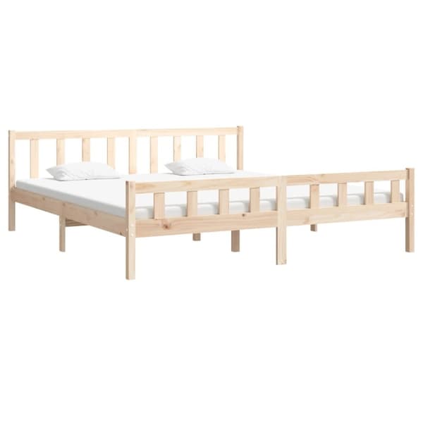 sengeramme uden madras 160x200 cm massivt træ