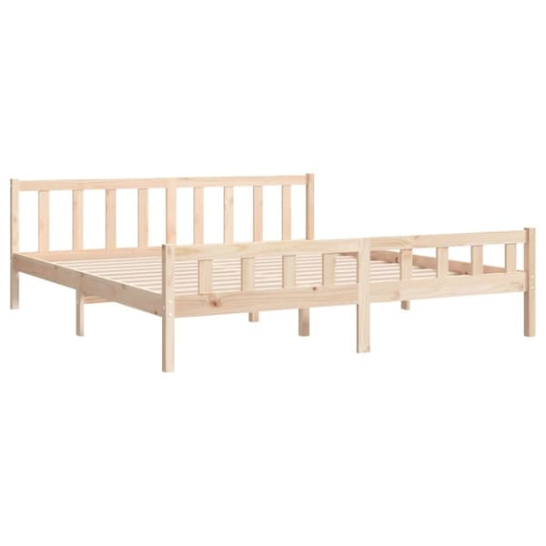 sengeramme uden madras 160x200 cm massivt træ