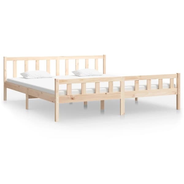 sengeramme uden madras 160x200 cm massivt træ