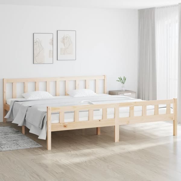 sengeramme uden madras 160x200 cm massivt træ