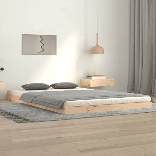 sengeramme 120x200 cm massivt fyrretræ
