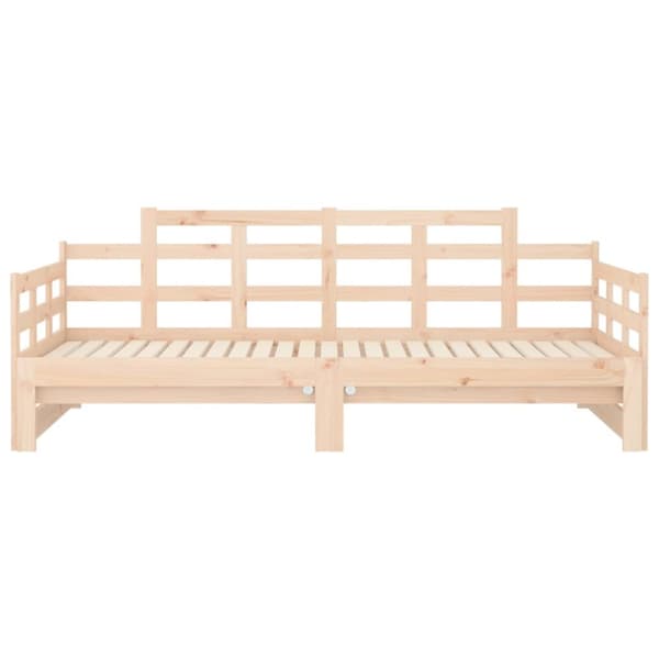 Bäddsoffa massiv furu 2x(80x200) cm