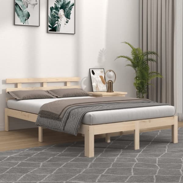 sengeramme uden madras 120x200 cm massivt træ