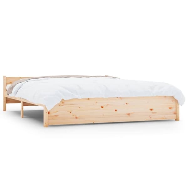 sengeramme uden madras 160x200 cm massivt træ
