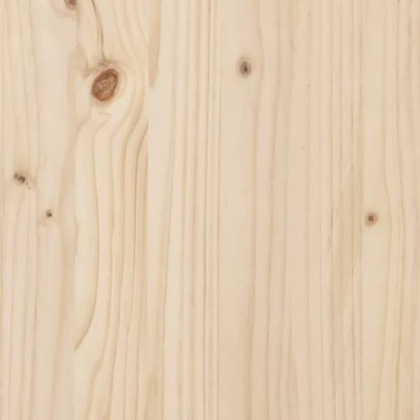højseng 90x200 cm massivt fyrretræ