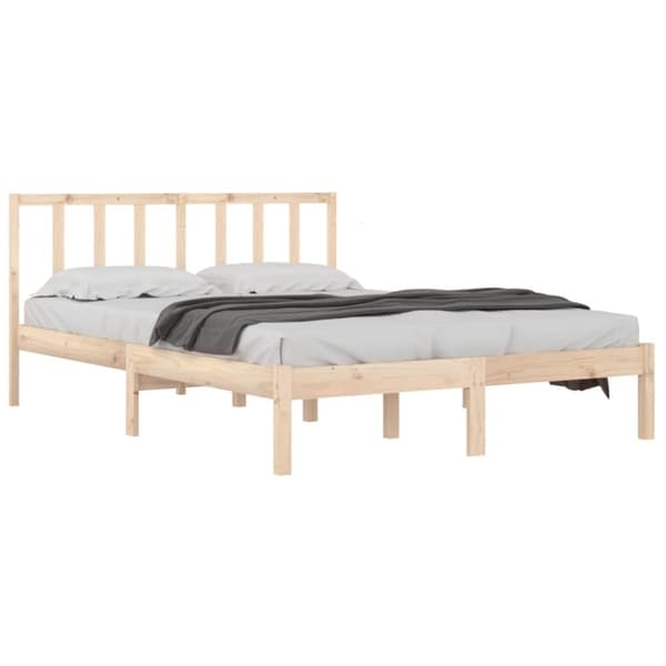 sengeramme 120x190 cm massivt fyrretræ
