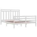 Miniatyrbillede 4 af 6: sengeramme 160x200 cm massivt træ hvid