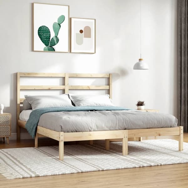sengeramme 120x200 cm massivt fyrretræ