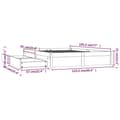 Miniatyrbillede 10 af 10: sengeramme med skuffer 120x190 cm Small Double sort