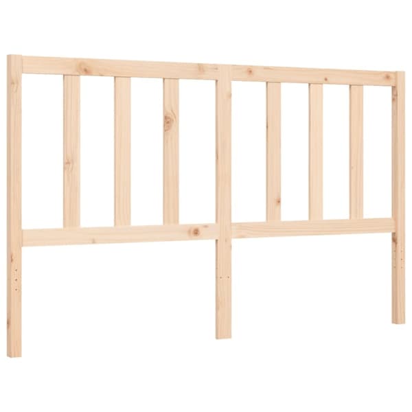 sengeramme med sengegavl 160x200 cm massivt træ