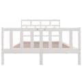 Miniatyrbillede 4 af 9: sengeramme 140x200 cm massivt fyrretræ hvid