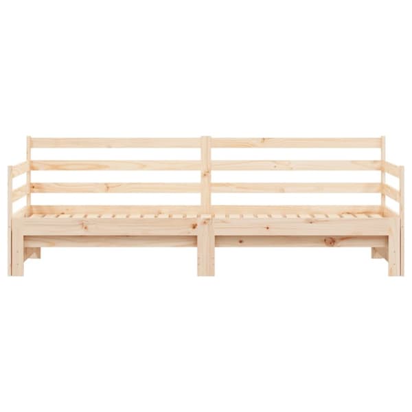 daybed med udtræk 80x200 cm massivt fyrretræ