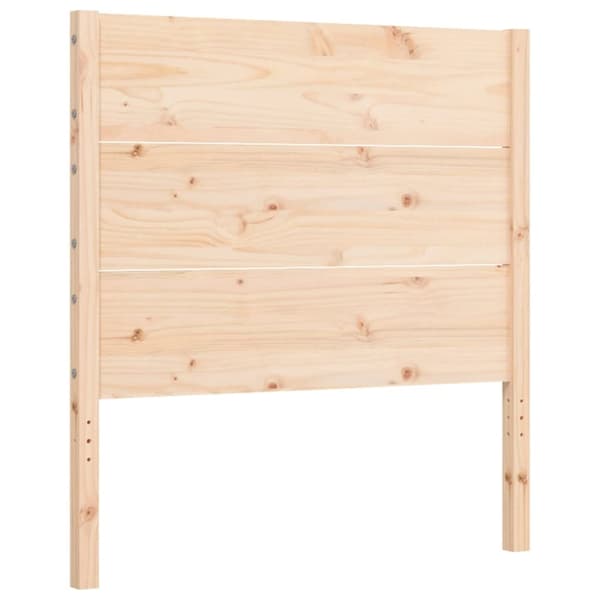 sengeramme med sengegavl 90x200 cm massivt træ