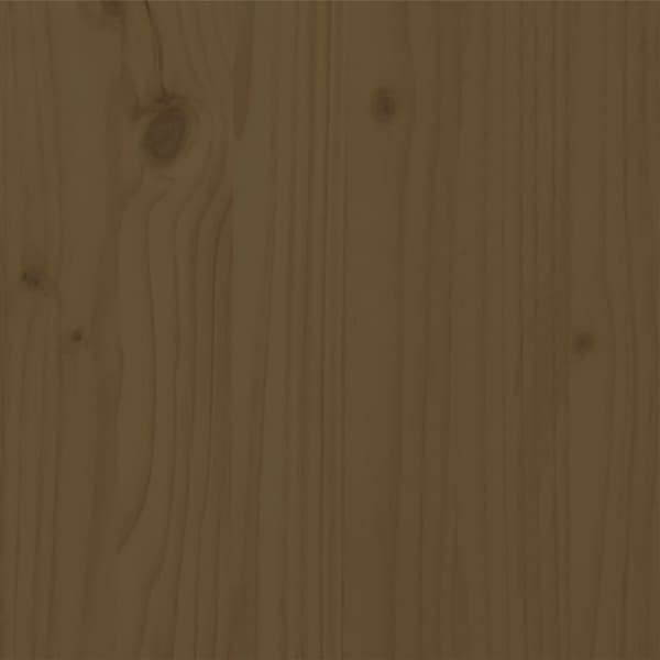 sengeramme 200x200 cm massivt fyrretræ gyldenbrun