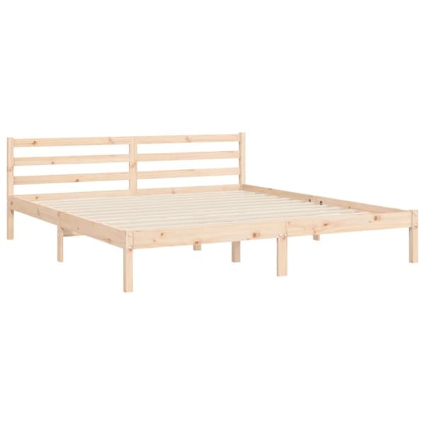 sengeramme med sengegavl Super King Size massivt træ