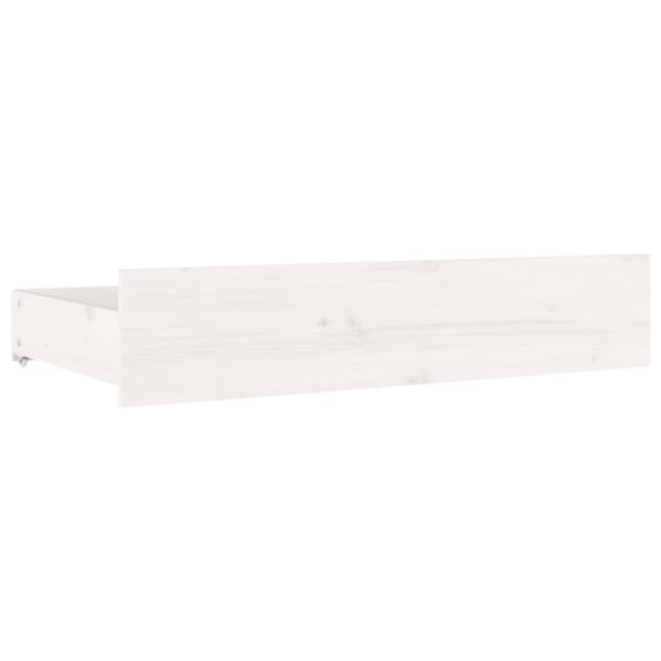 sengeramme med skuffer 150x200 cm King Size hvid