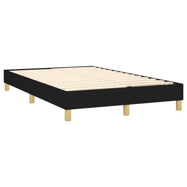 kontinentalseng med madras 120x200 cm stof sort