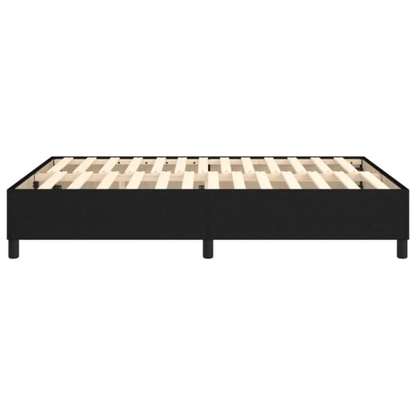 sengeramme 140x190 cm stof sort