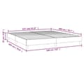 Miniatyrbillede 9 af 9: sengeramme 160x200 cm stof sort