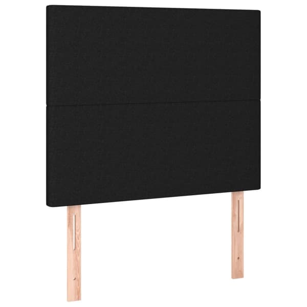 kontinentalseng med madras 100x200 cm stof sort