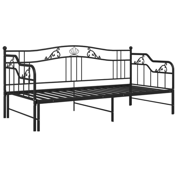 Vuodesohvan runko musta metalli 90x200 cm