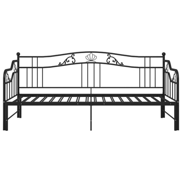 Vuodesohvan runko musta metalli 90x200 cm