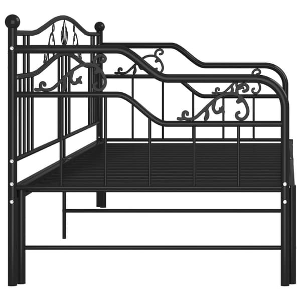 Vuodesohvan runko musta metalli 90x200 cm