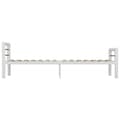 Miniatyrbillede 4 af 6: sengestel 90x200 cm metal hvid og sort