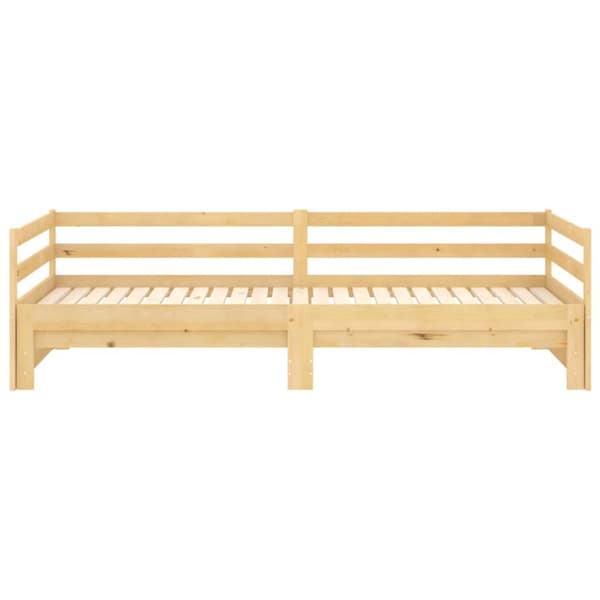 daybed med udtræk 2x(90x200) cm massivt fyrretræ