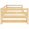 Miniatyrbillede 8 af 9: daybed med udtræk 2x(90x200) cm massivt fyrretræ