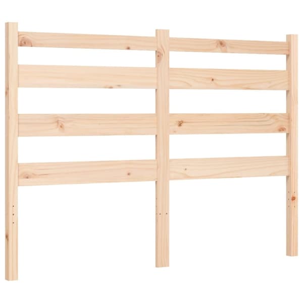 sengeramme med sengegavl 140x200 cm massivt træ hvid