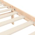 Miniatyrbillede 10 af 10: sengeramme med sengegavl 140x200 cm massivt træ hvid
