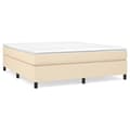 Miniatyrbillede 2 af 9: sengeramme 160x200 cm stof cremefarvet