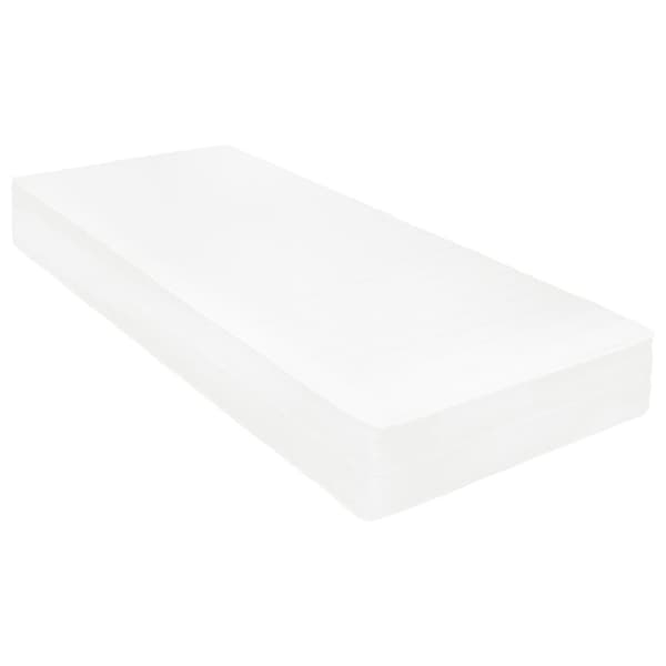 Dagbädd med madrass 90x200 cm grå massiv furu