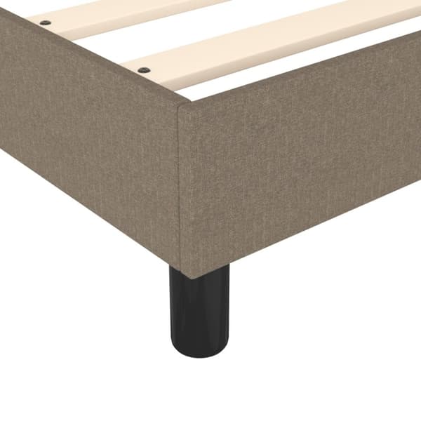kontinentalseng med madras 90x200 cm stof gråbrun