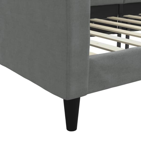 daybed 100x200 cm stof mørkegrå