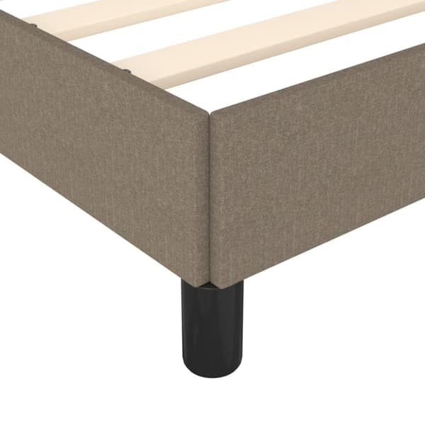 sengeramme 80x200 cm stof gråbrun