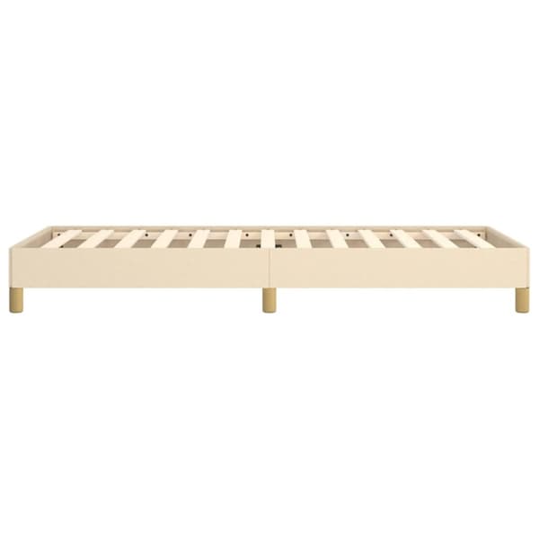 sengeramme 100x200 cm stof cremefarvet