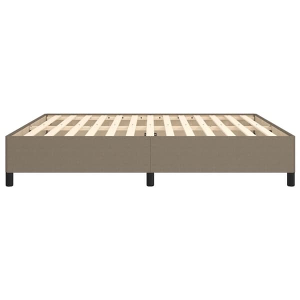 sengeramme uden madras 160x200 cm stof gråbrun