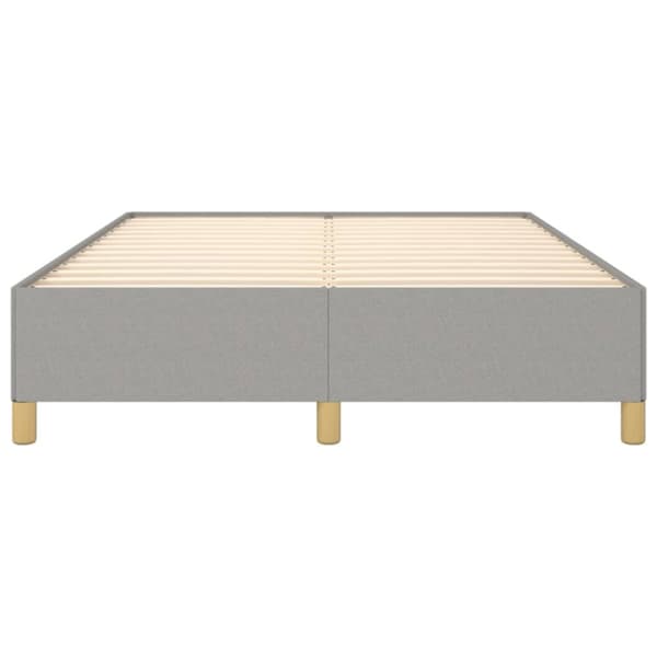 sengeramme uden madras 140x190 cm stof lysegrå