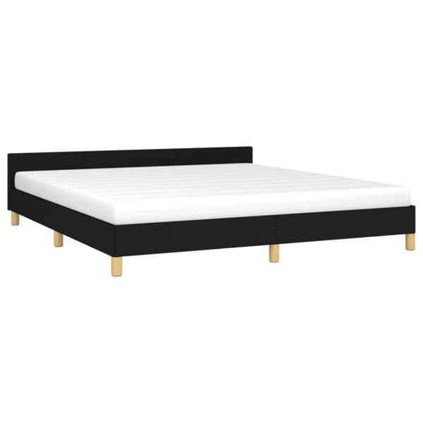 sengeramme uden madras 160x200 cm stof sort