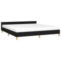 Miniatyrbillede 3 af 9: sengeramme uden madras 160x200 cm stof sort
