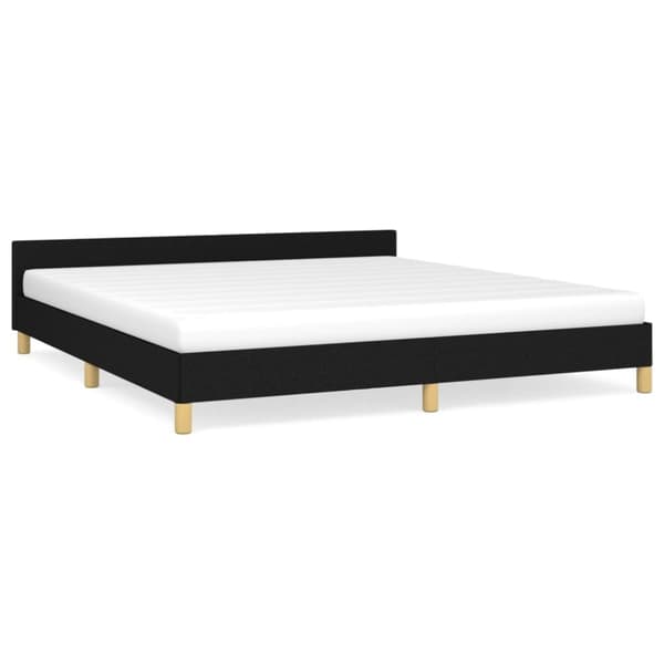 sengeramme uden madras 160x200 cm stof sort