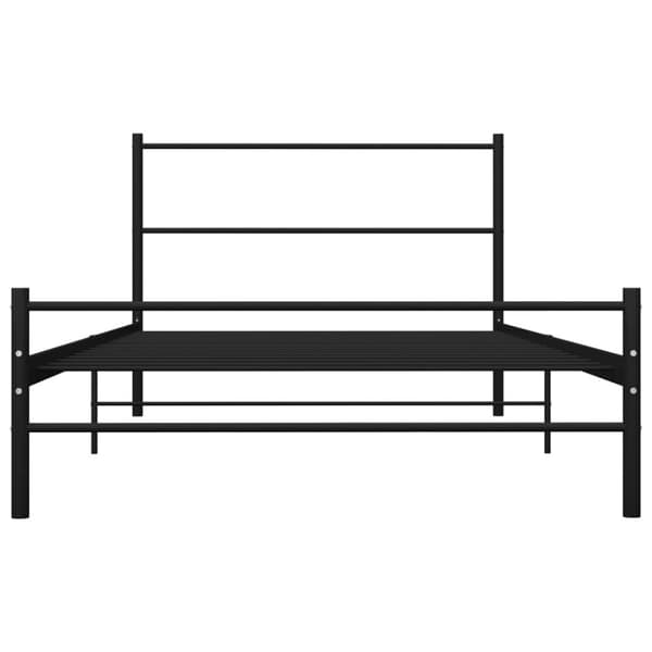 sengestel 90 x 200 cm metal sort