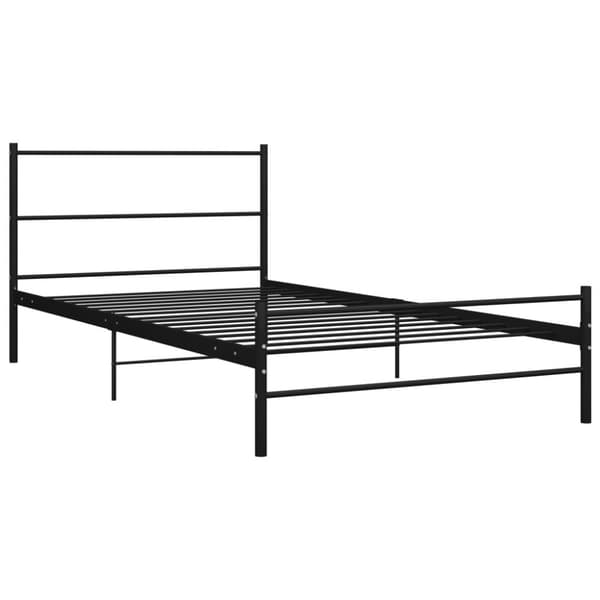 sengestel 90 x 200 cm metal sort