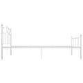 Miniatyrbillede 4 af 6: sengestel 90x200 cm metal hvid
