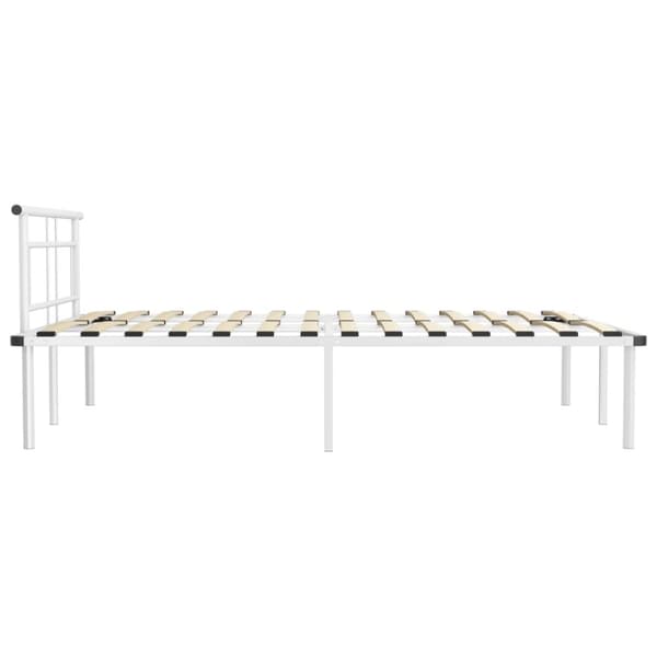 sengestel 140x200 cm metal hvid