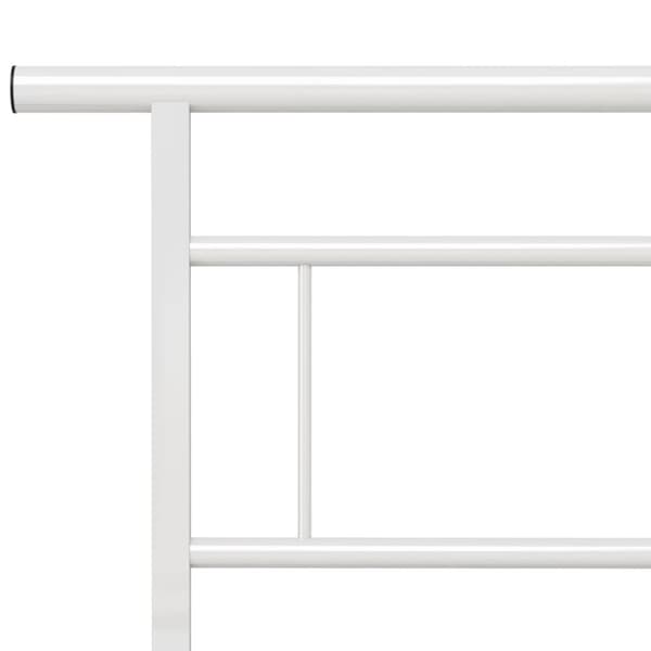 sengestel 140x200 cm metal hvid