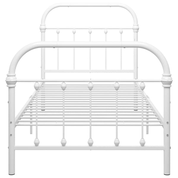 sengestel 100 x 200 cm metal hvid